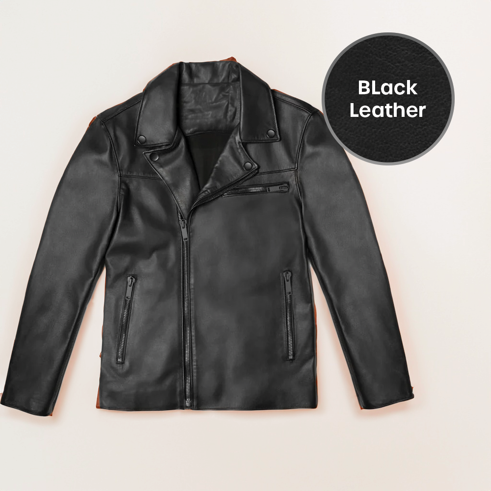 Oro Nero Men's Biker Jacket 2