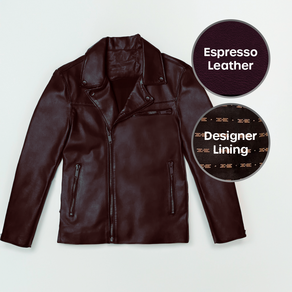 Oro Nero Men's Biker Jacket 2
