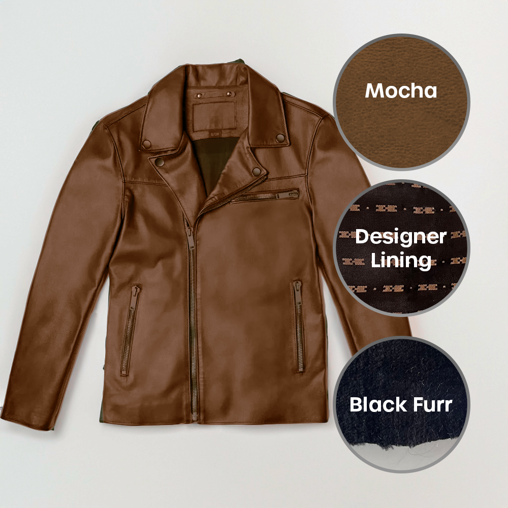 Oro Nero Men's Biker Jacket 2