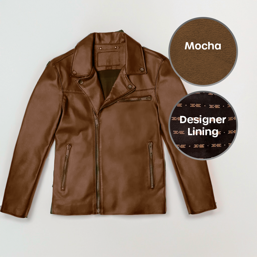 Oro Nero Men's Biker Jacket 2