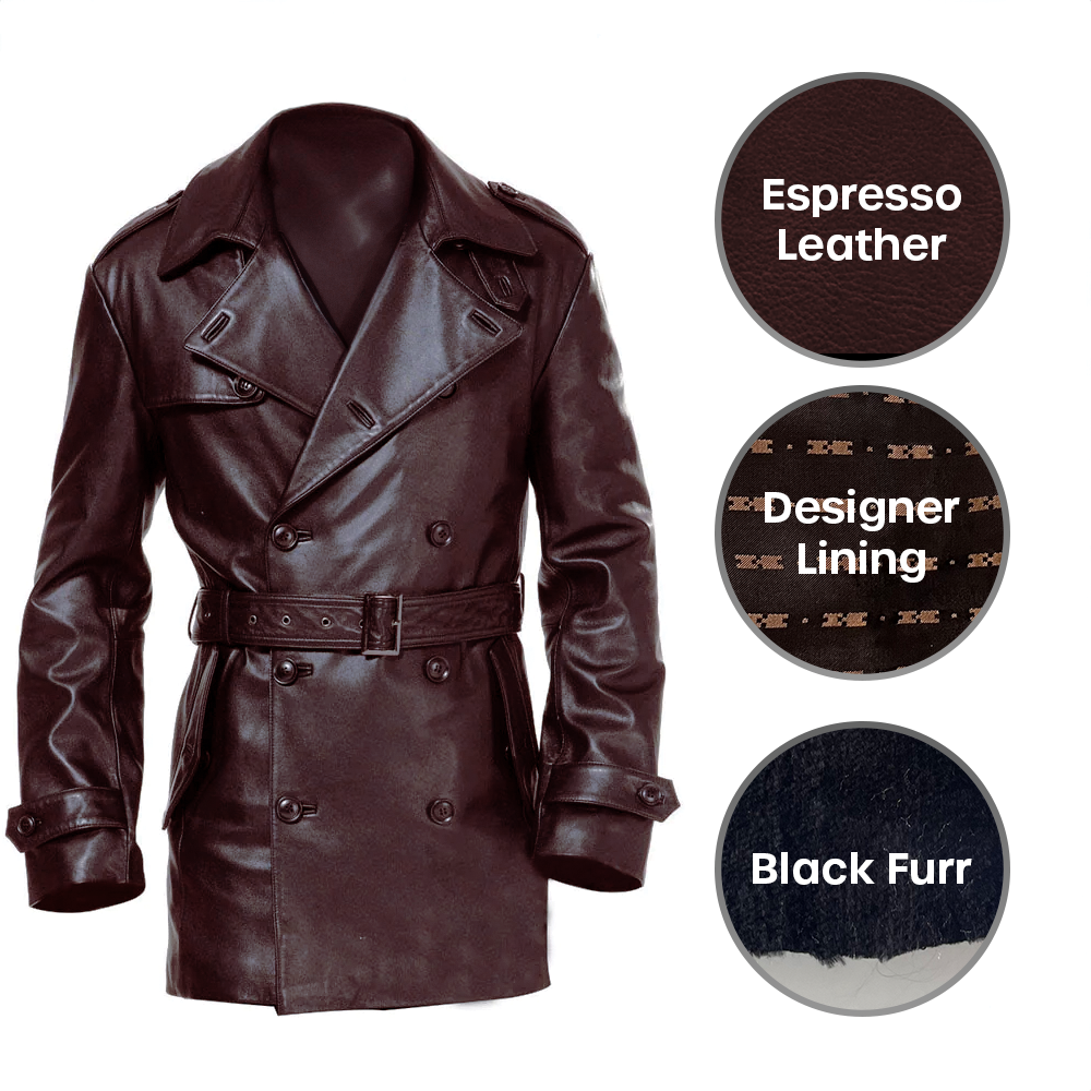 Alba Reale Men's Trench Coat