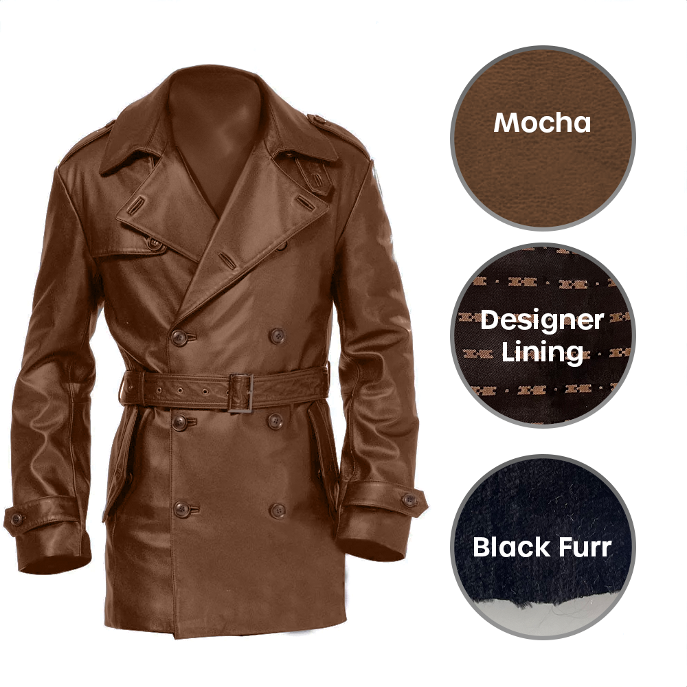 Alba Reale Men's Trench Coat